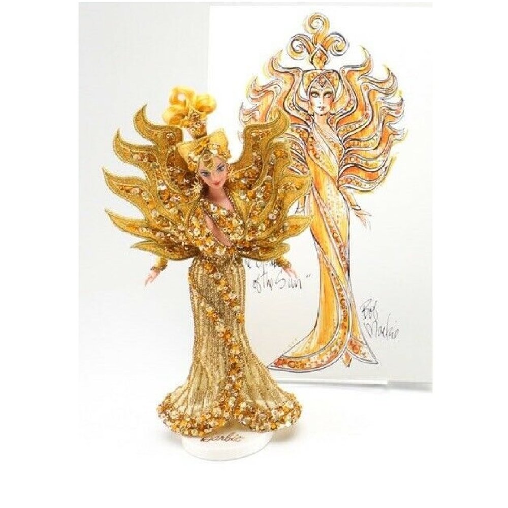 new Mattel Barbie Goddess of the Sun Doll by Designer Bob Mackie ... circa 1996 - Picture 6 of 10